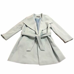 Lauren Ralph Lauren Designer Chic Belted Coat (Tiffany Blue) Size L